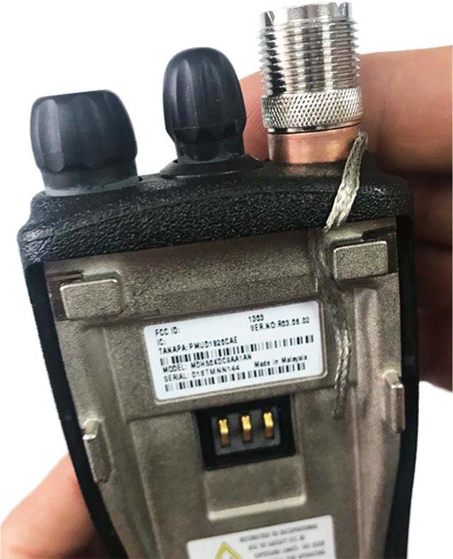 Перехідник UHF — MOTO, гніздо UHF (SO239) — Motorola flat, корпус латунь