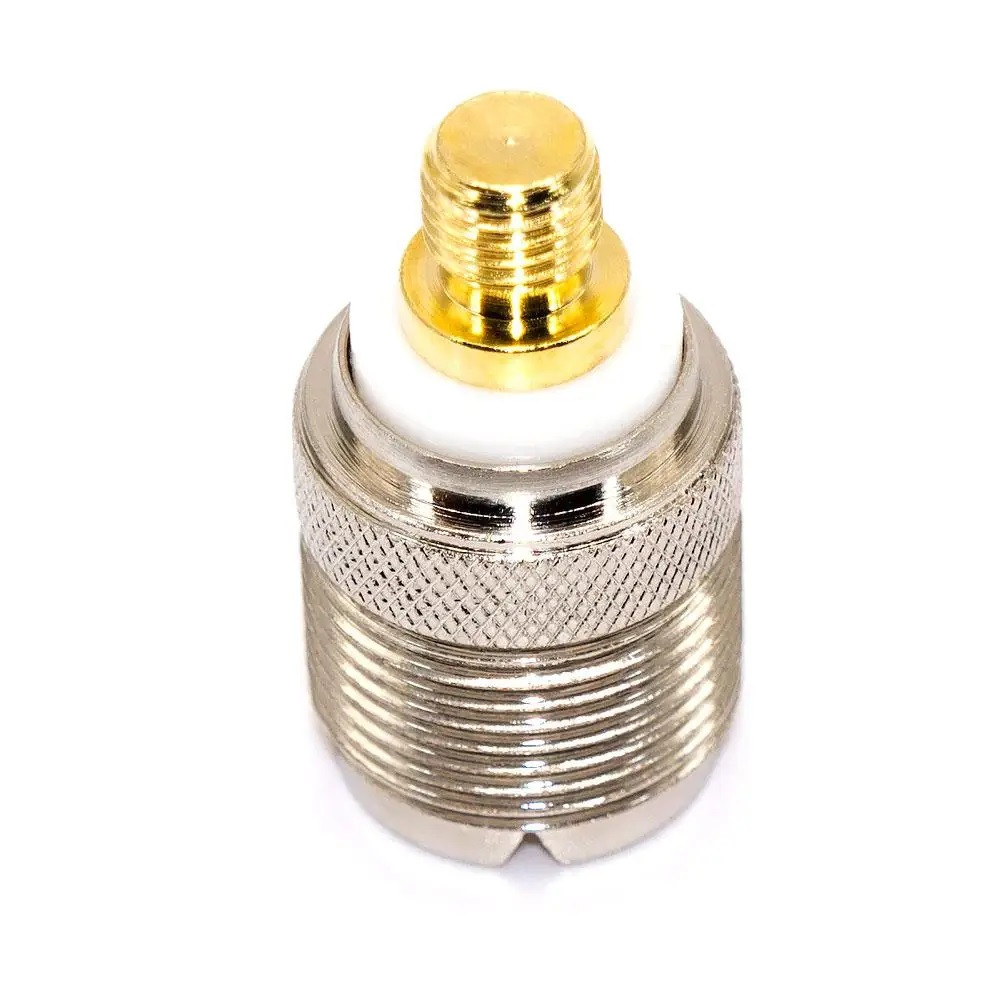Перехідник UHF — MOTO, гніздо UHF (SO239) — Motorola flat, корпус латунь