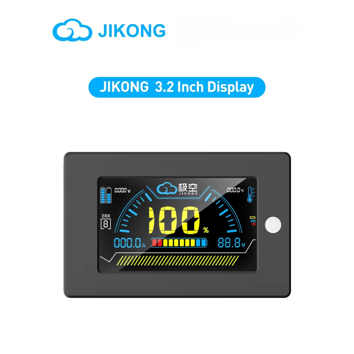 JK BMS (Jikong) LCD дисплей (LCD-3.2-RS485) 3.2″, з кнопкою активації