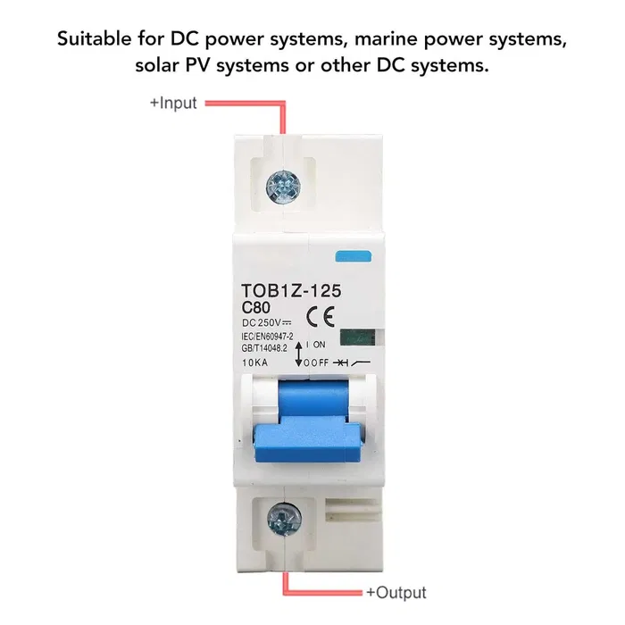Автомат постійного струму TOMZN 80A DC 250V 1P