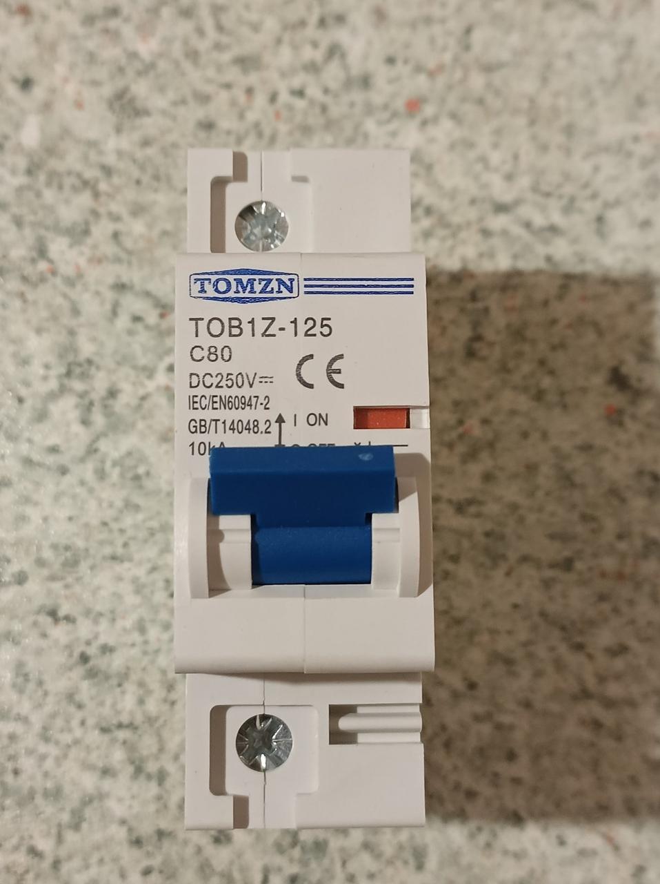 Автомат постійного струму TOMZN 80A DC 250V 1P