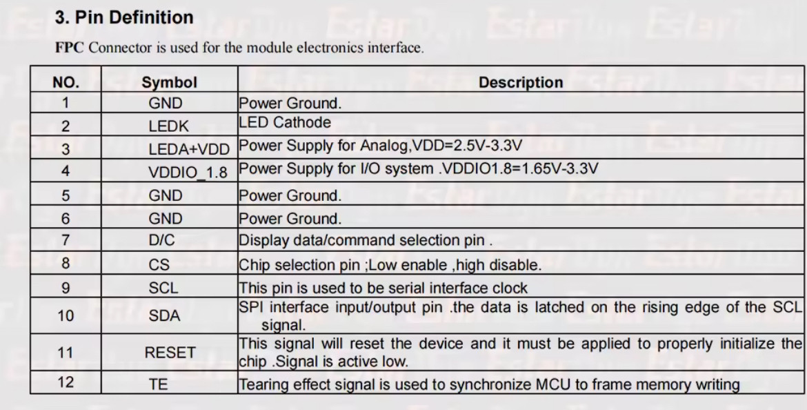 SPI дисплейний модуль TFT 1.69" IPS екран 240×280, контролер ST7789