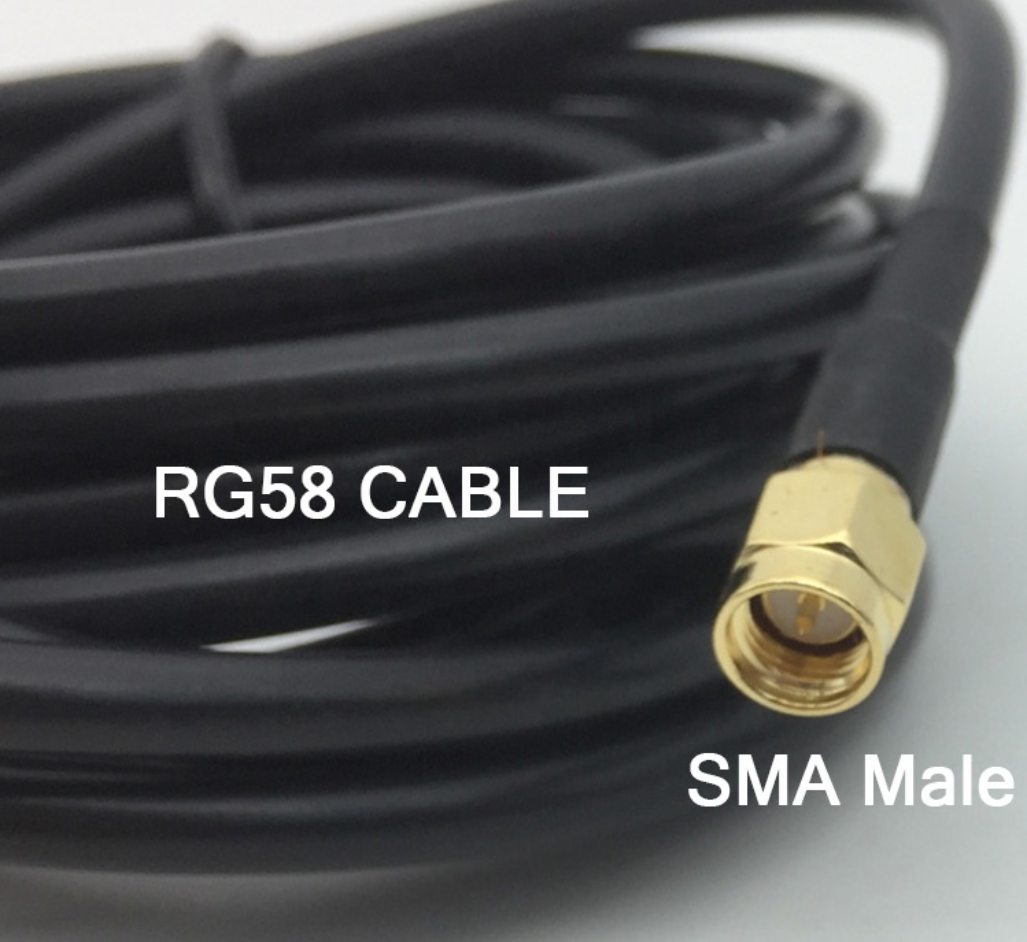 Автомобільна антена 4G LTE Full Band 800-2700 MHz, NMO магнітна база Ø55 мм, кабель RG58U 3 м, SMA male 3/6 dBi