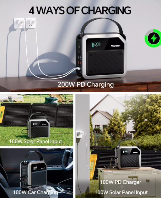 Портативна електростанція Newsmy P72 LiMnFePO4 280Wh 200W